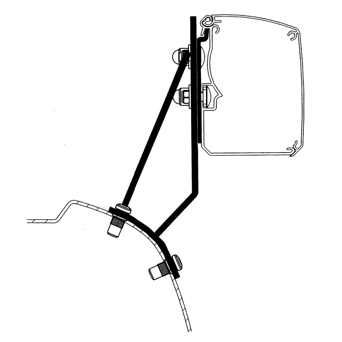 Adapter do markizy Ford Transit/Tourneo Custom do Thule 3200
