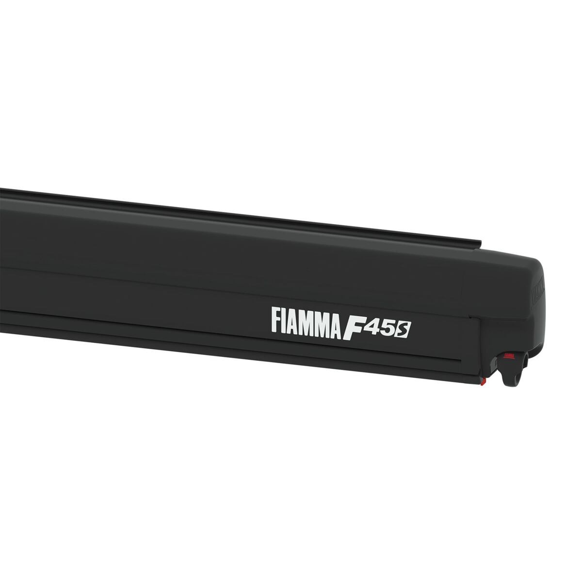 Markiza Fiamma F45S/F45L, czarna obudowa, szare płótno długość 375 cm wersja F45 S