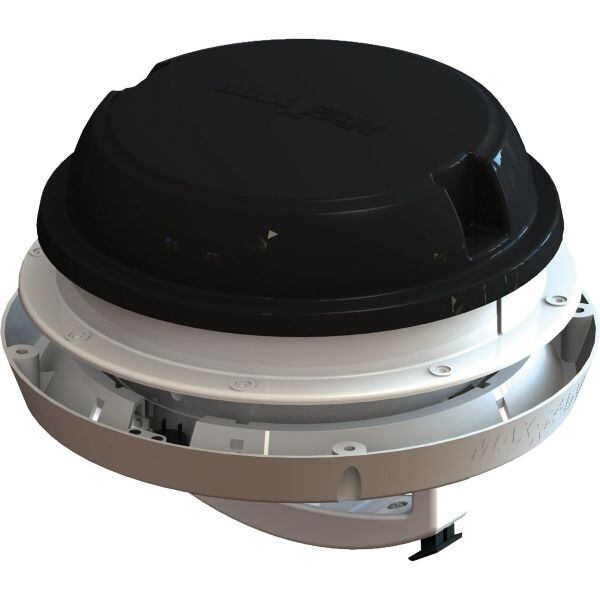 Wentylator dachowy MaxxFan Dome kolor czarny led Nie
