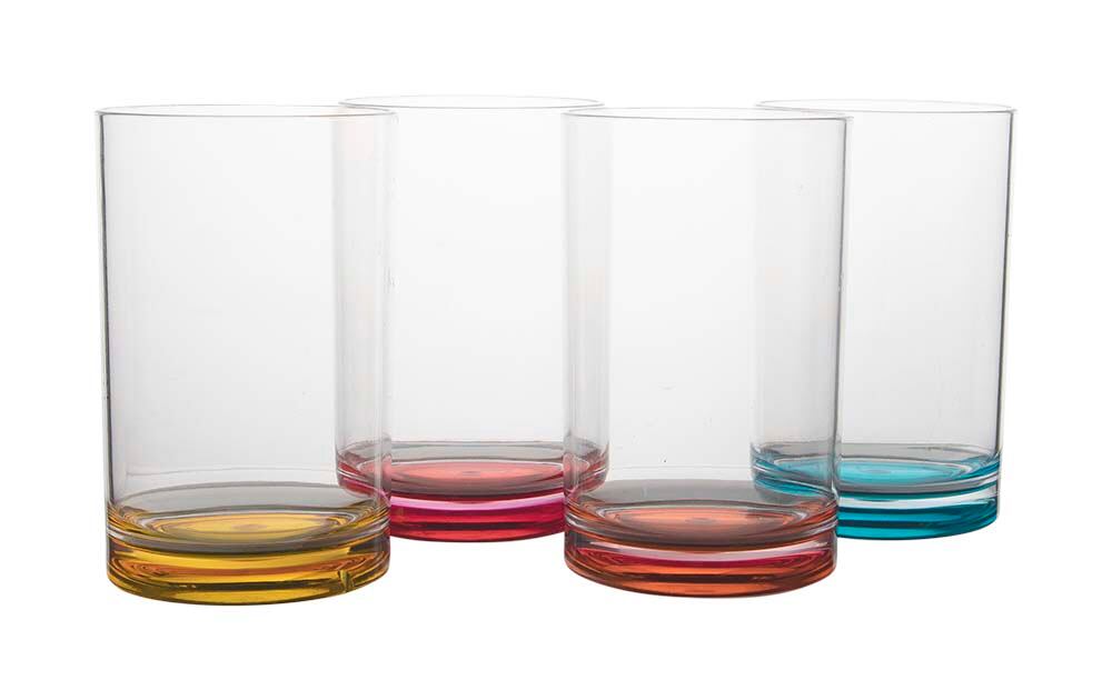 Niezniszczalny tęczowy zestaw okularów Gimex Colour Line objętość 320 ml