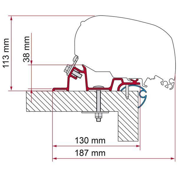 Adapter do markiz Caravan Standard do markizy Fiamma F65/F80 długość 320 cm