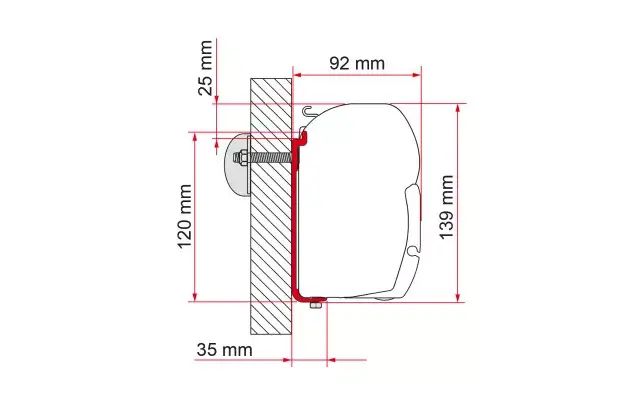 Zestaw adapterów Fiamma AS do markiz F45 wersja AS 400 L