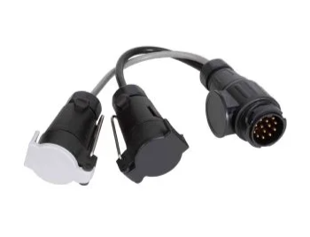 Adapter Vechline Power - 13-pinowe gniazdo na 7-pinową wtyczkę 12N/12S