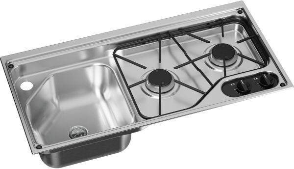 Wbudowana kuchenka gazowa Dometic CVC1700 ze zlewem po prawej stronie