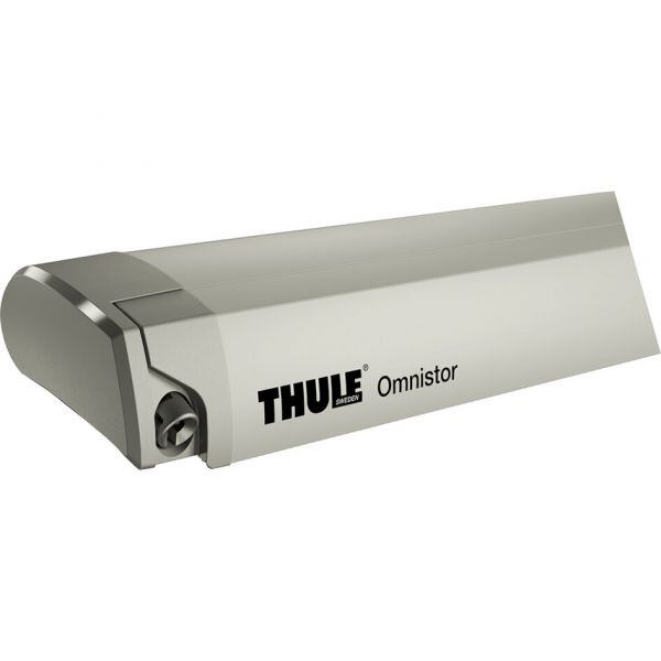 Markiza Thule Omnistor 9200, kremowo-biała obudowa, szara długość 550 cm