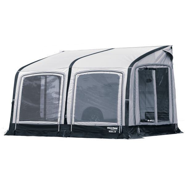 Dmuchany przedsionek Westfield Vega 2.0, szerokość 330 cm wysokość instalacji 230-255 cm