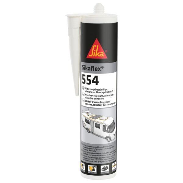 Klej konstrukcyjny Sikaflex 554 - kartusz 300 ml kolor biały