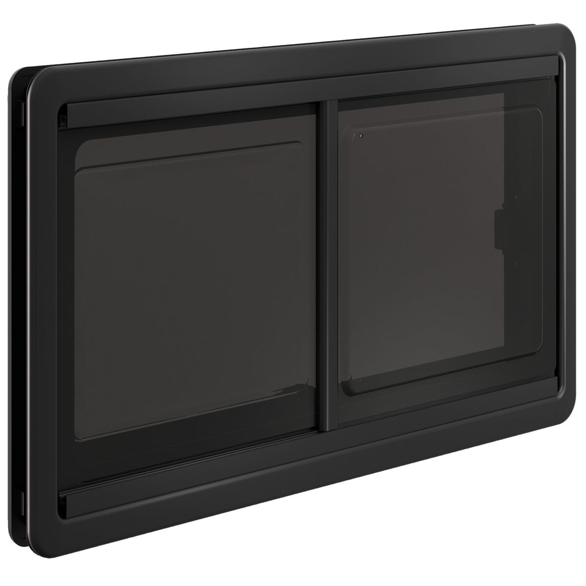 Boczne okno przesuwne Dometic S10, czarna/biała rama wewnętrzna szerokość 700 mm wysokość 400 mm