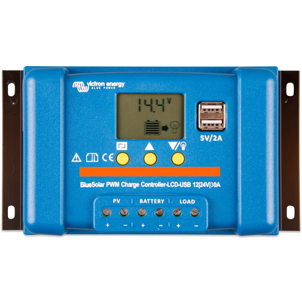 Kontroler ładowania Victron Energy BlueSolar PMW LCD&USB prąd 30 A