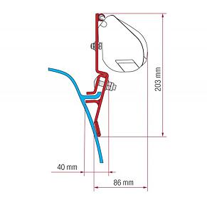 Adapter do markiz VW T3 do Fiamma F35 Pro