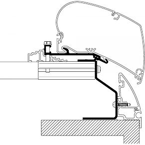 Adapter do markizy Fendt Brillant do markizy Thule serii 6/9