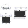 Vysouvací schůdek Thule Slide-Out Step G2 12 V VW Crafter/MAN TGE - rozměry