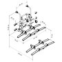 Nosič kol Thule Lift V16 Manual - rozměry